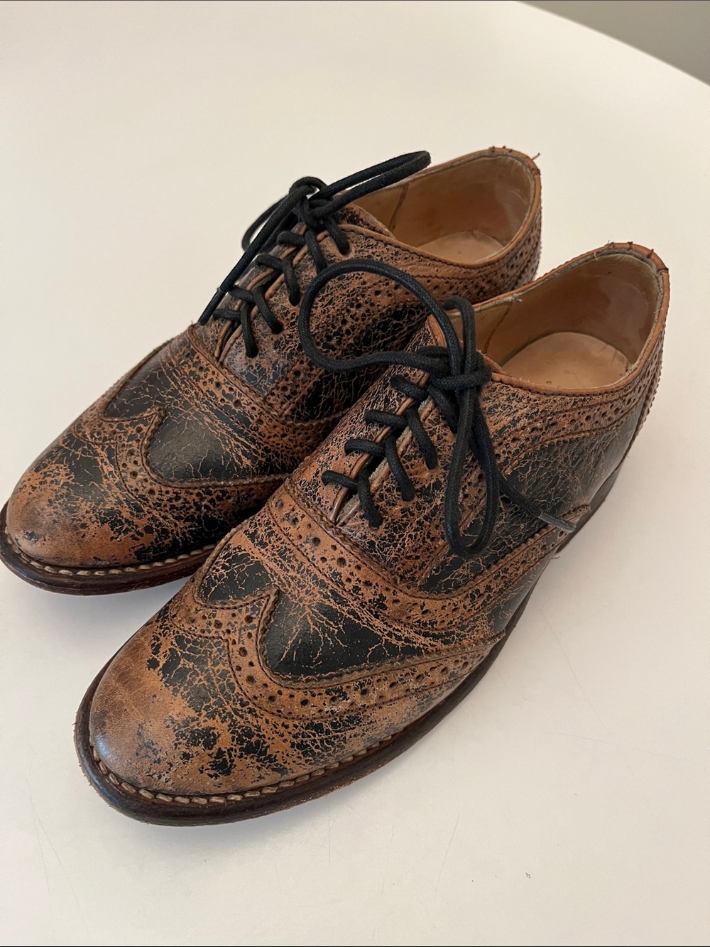 Bed|Stu Lita Women’s Oxfords, size 6.5, cobbler series, distressed